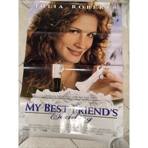 MY BEST FRIEND'S WEDDING DS ROLLED ORIGINAL ONE SHEET MOVIE POSTER (1997)
